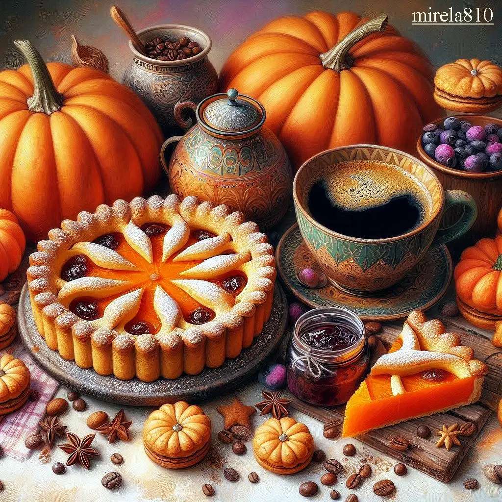 Гарбузовий десерт пазл онлайн