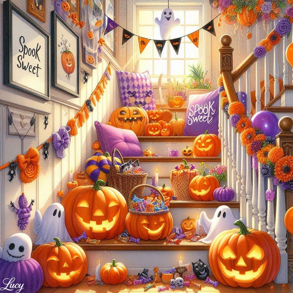 ハロウィンの階段 オンラインパズル