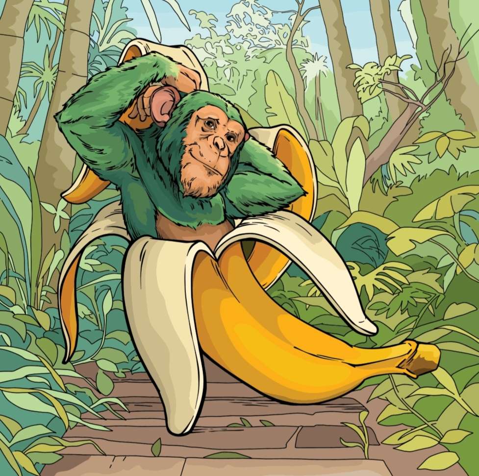 Chimpanzini banananini Italiensk Brainrot pussel på nätet