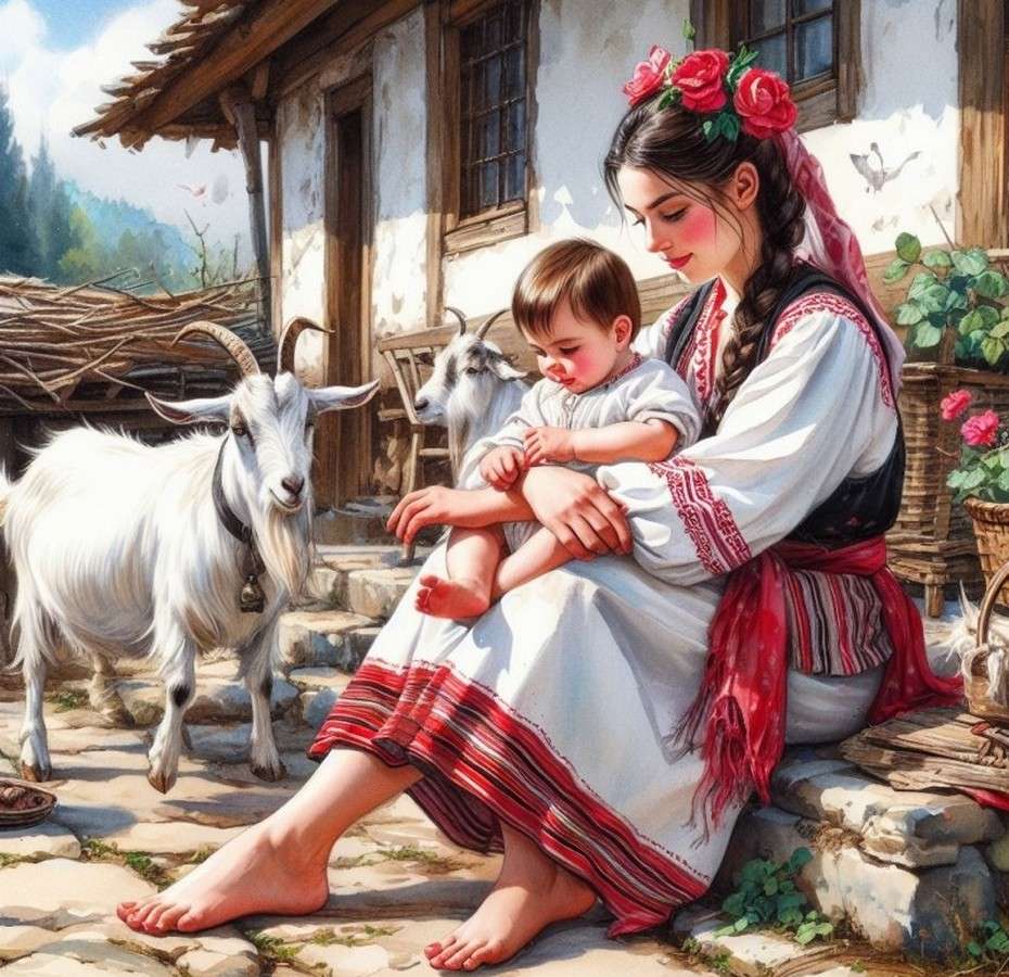 Пред бащината къща онлайн пъзел