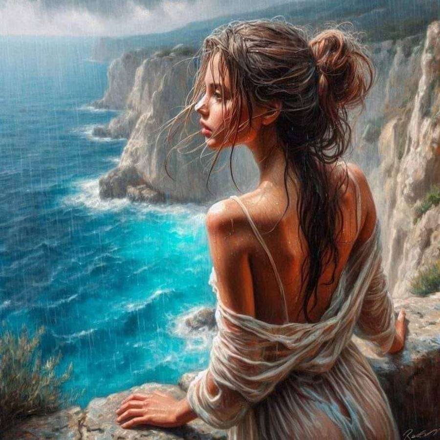 雨の下で オンラインパズル