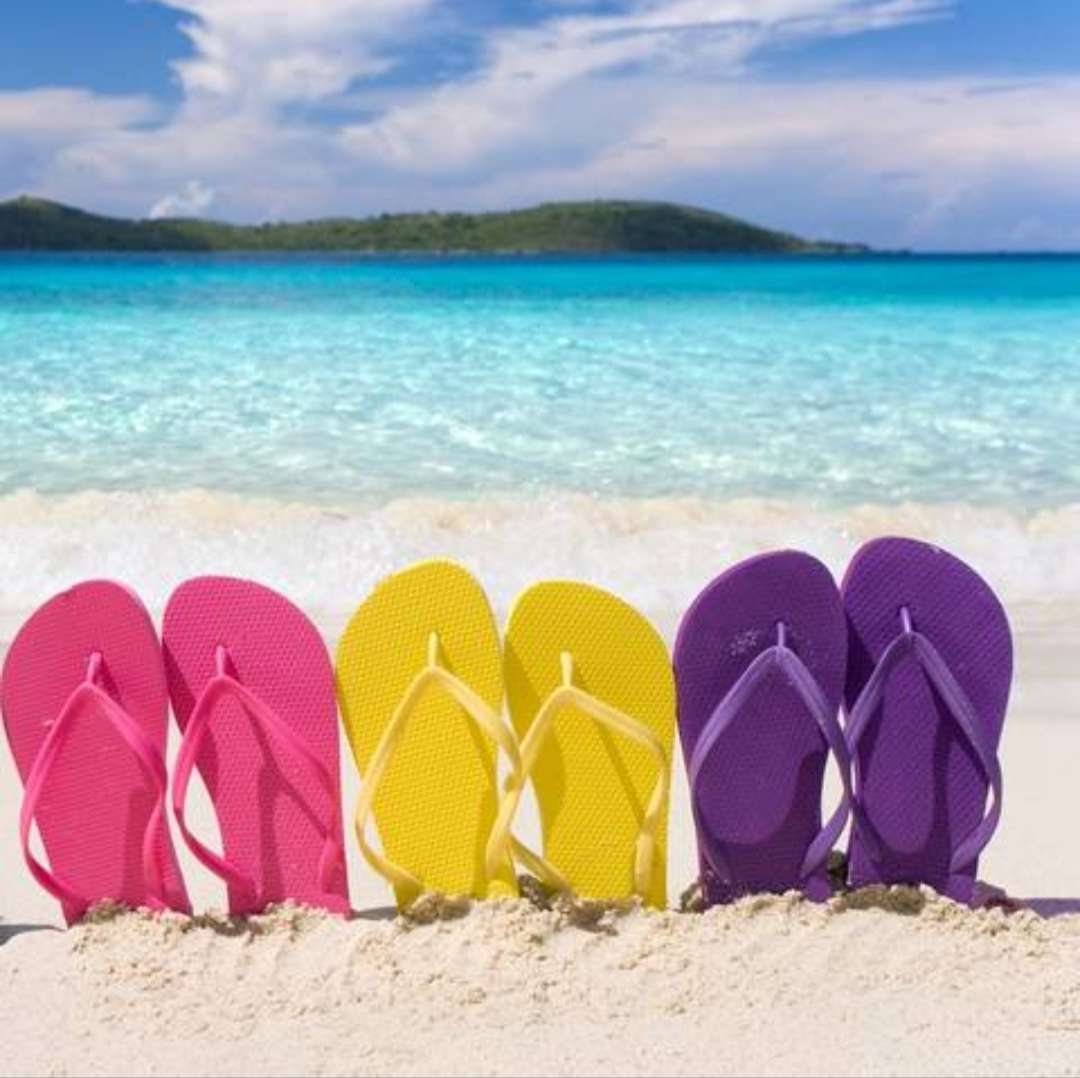 ビーチでビーチサンダル オンラインパズル