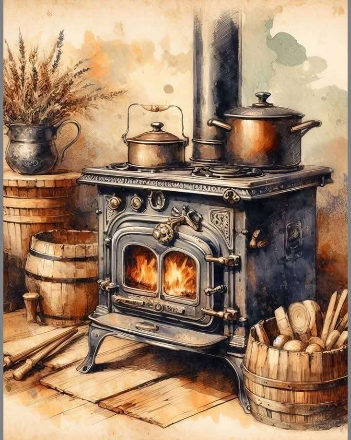 私たちの祖父母の薪ストーブ ジグソーパズルオンライン