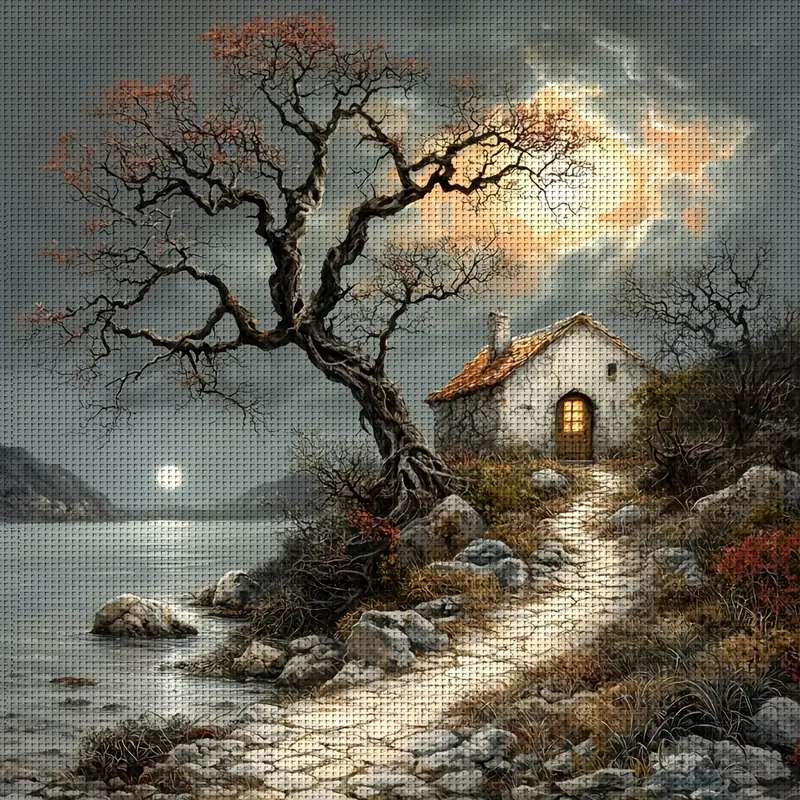 水辺の寂しい家 オンラインパズル