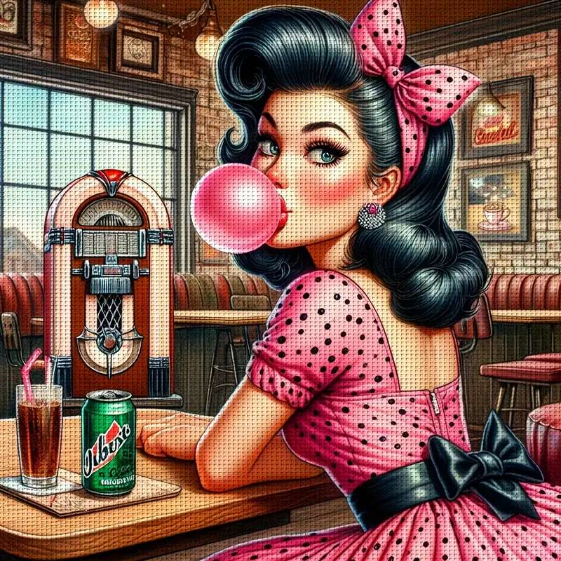 バーのおしゃれな女性 オンラインパズル