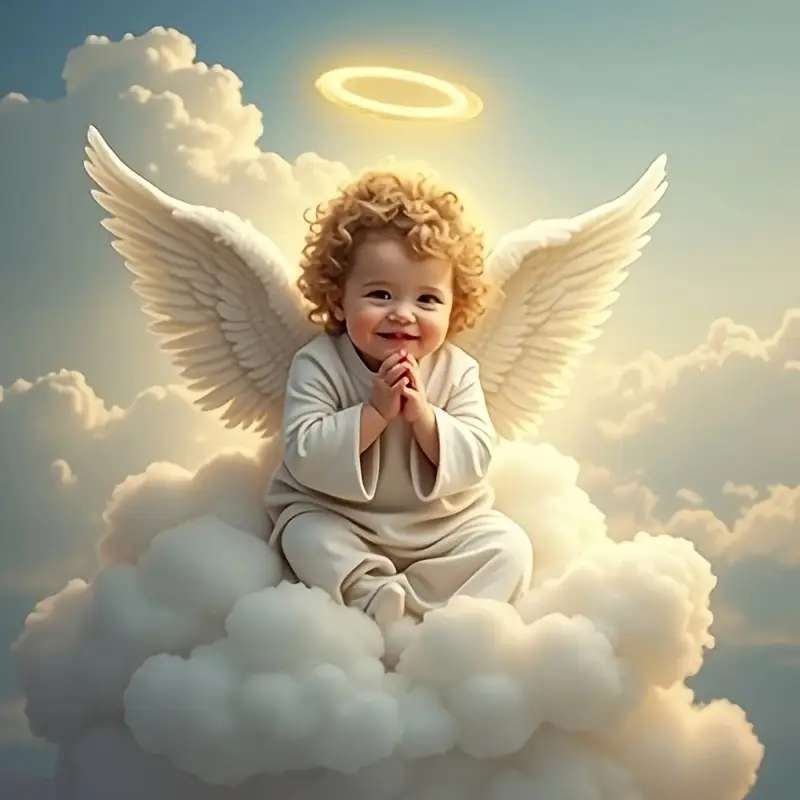 雲の上の陽気な天使 オンラインパズル