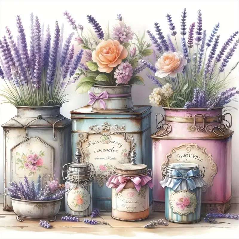 ラベンダーとバラのポーション オンラインパズル