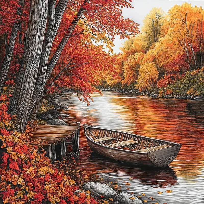 秋の船旅 ジグソーパズルオンライン