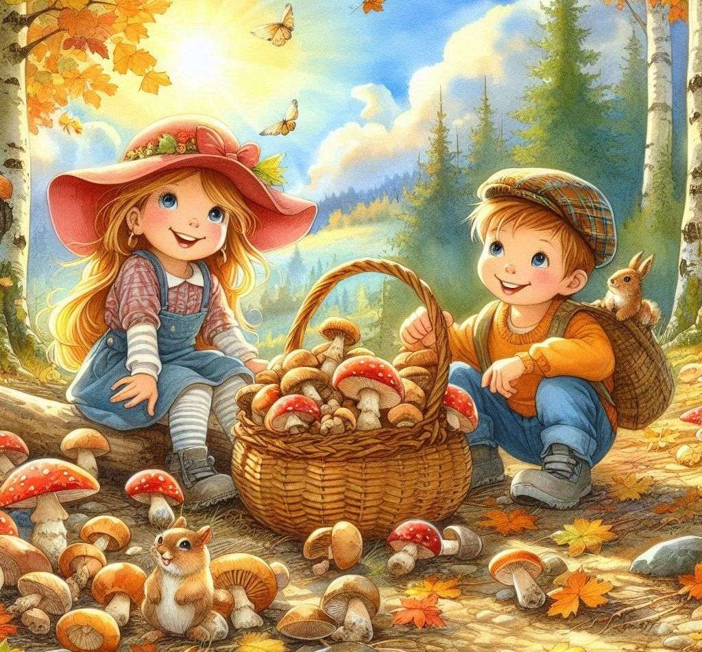 キノコの森の中で オンラインパズル