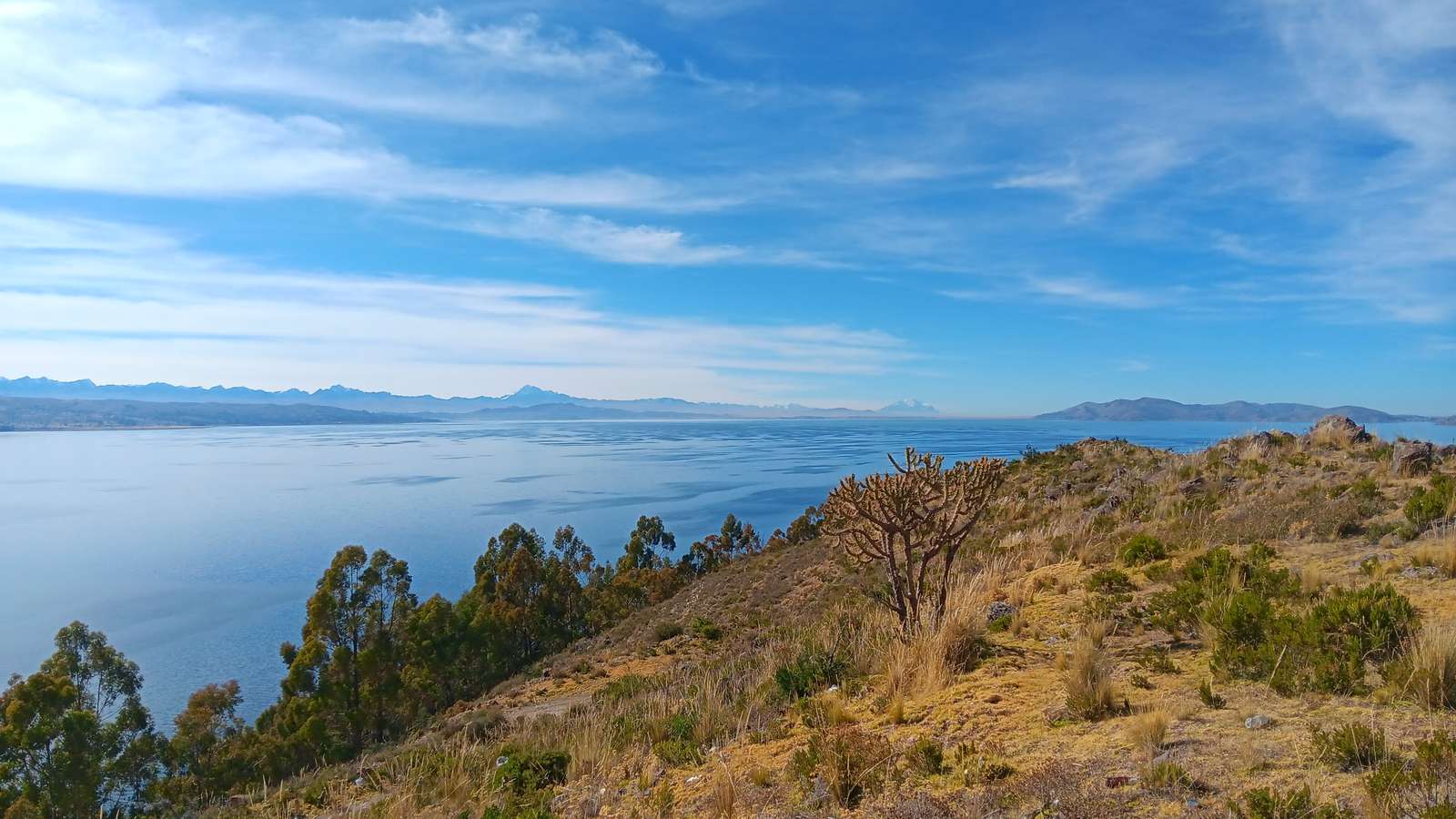 ボリビア、サン・パブロ・デ・ティキーナ近くのチチカカ湖 オンラインパズル