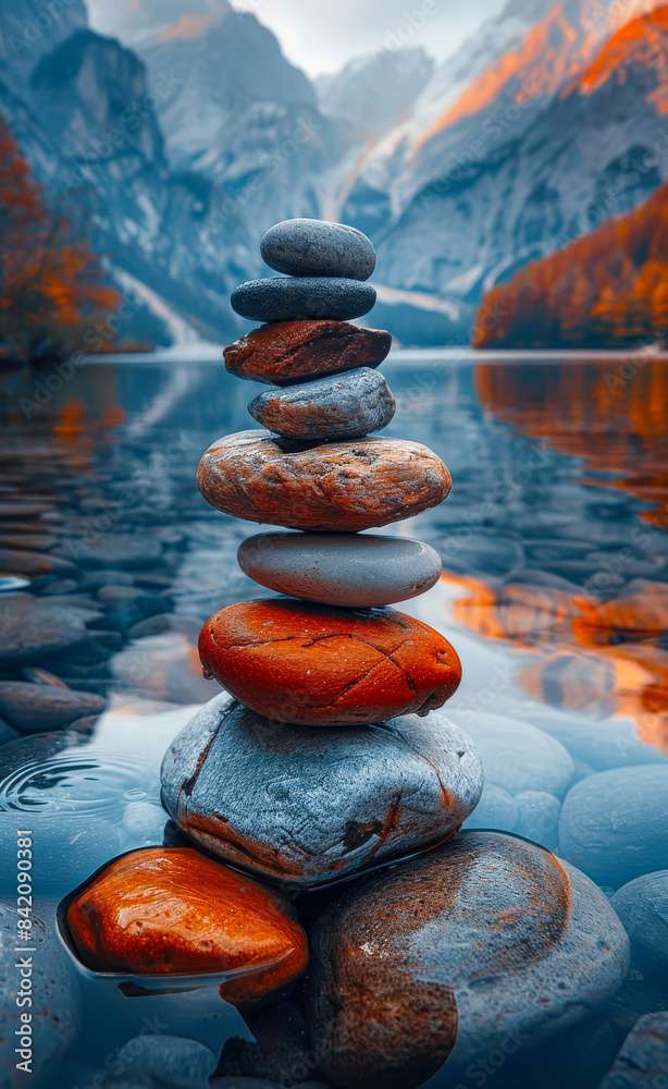 水の上の小石 ジグソーパズルオンライン