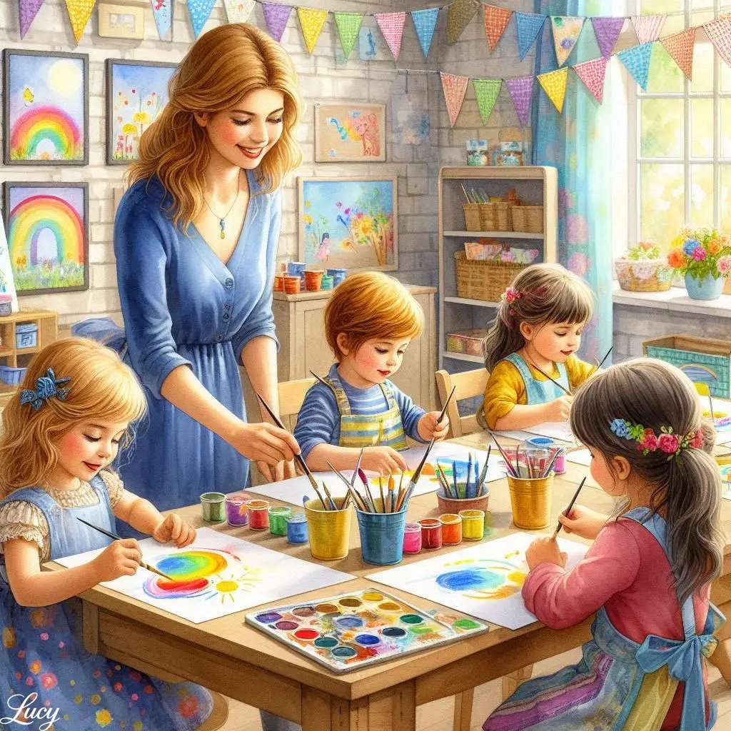 明るい教室の絵 ジグソーパズルオンライン