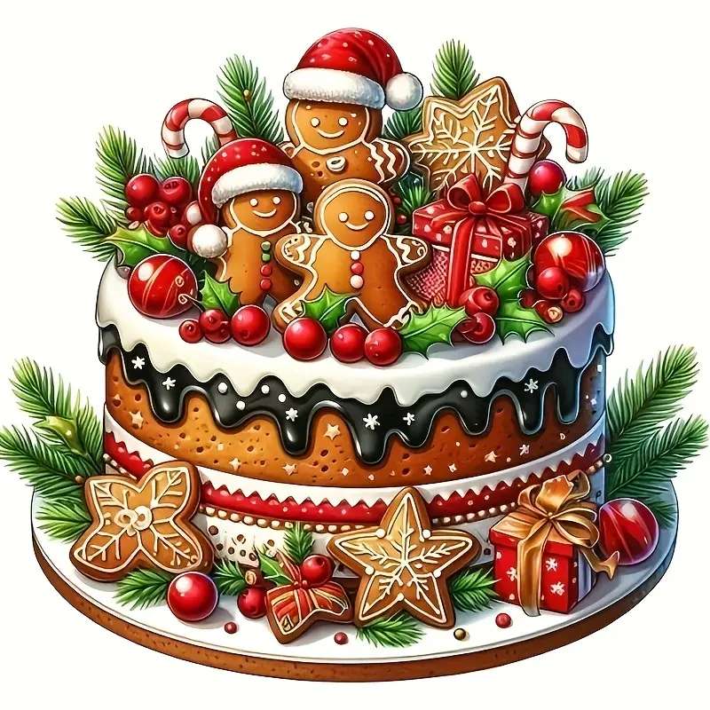 Torta di pan di zenzero di Natale puzzle online