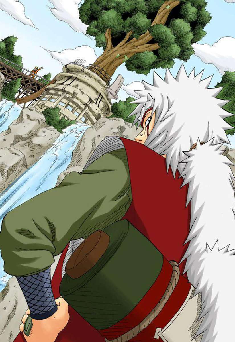 自来也とナルトを背景に オンラインパズル