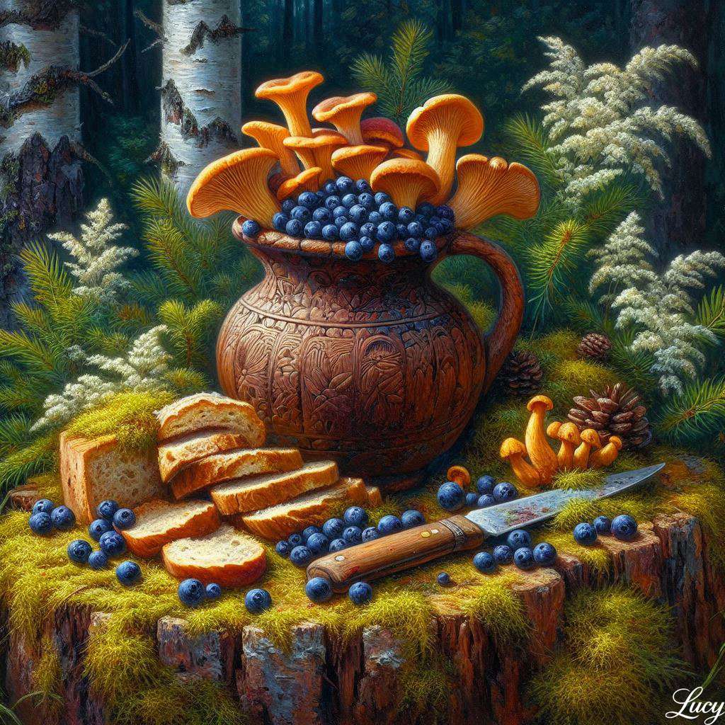 苔に覆われた木の切り株 オンラインパズル