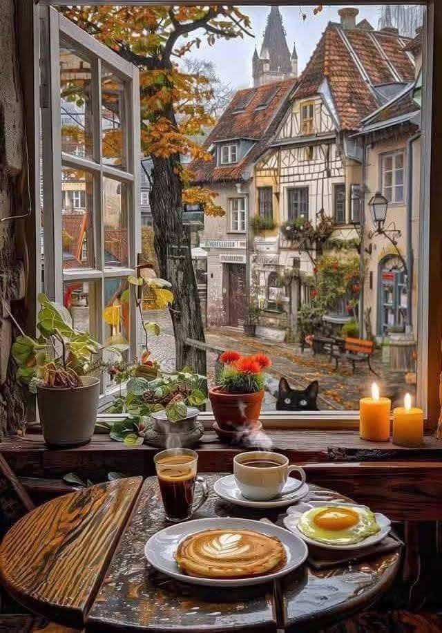 śniadanie z widokiem puzzle online