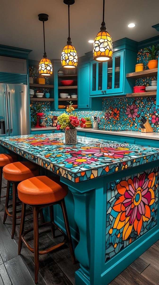 kolorowa kuchnia puzzle online