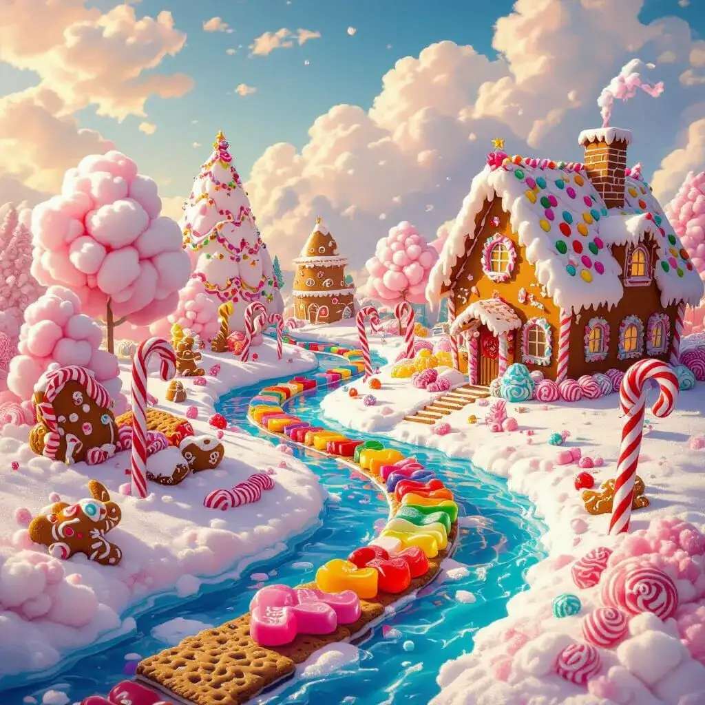 Słodki domek puzzle online