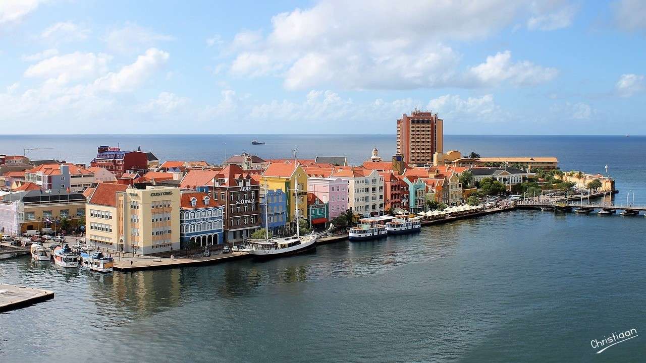 Curacao, wyspa, Karaiby. puzzle online