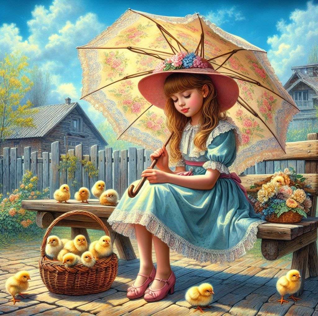 雛の世話 ジグソーパズルオンライン