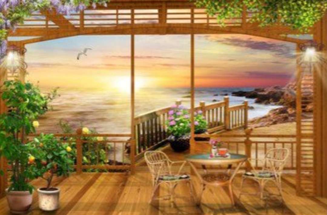 海の見えるテラス ジグソーパズルオンライン