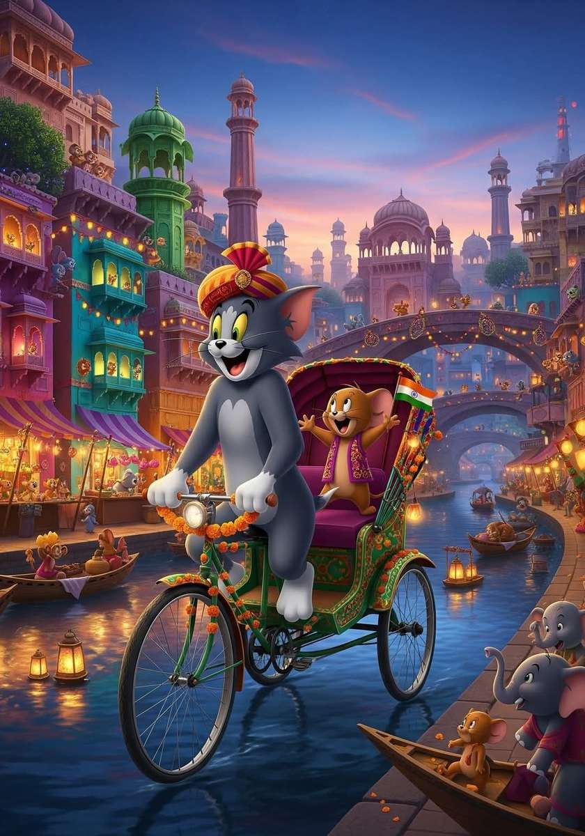 インドのトムとジェリー オンラインパズル