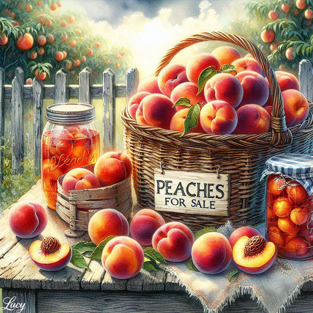 販売用の桃 オンラインパズル