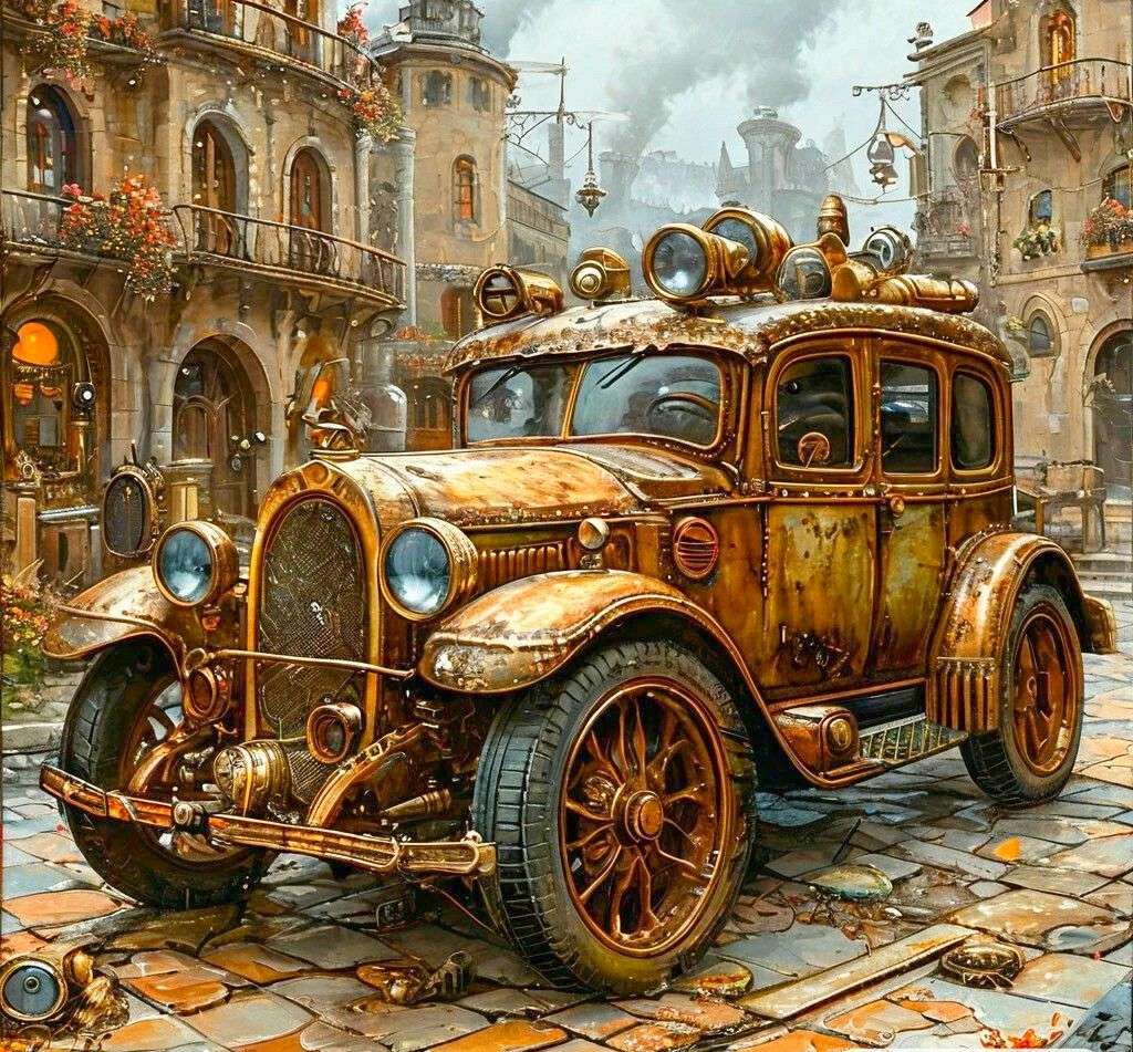 放棄されたヴィンテージカー オンラインパズル