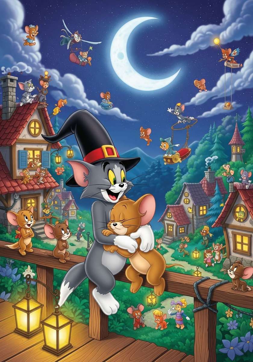 友達のトムとジェリー ジグソーパズルオンライン