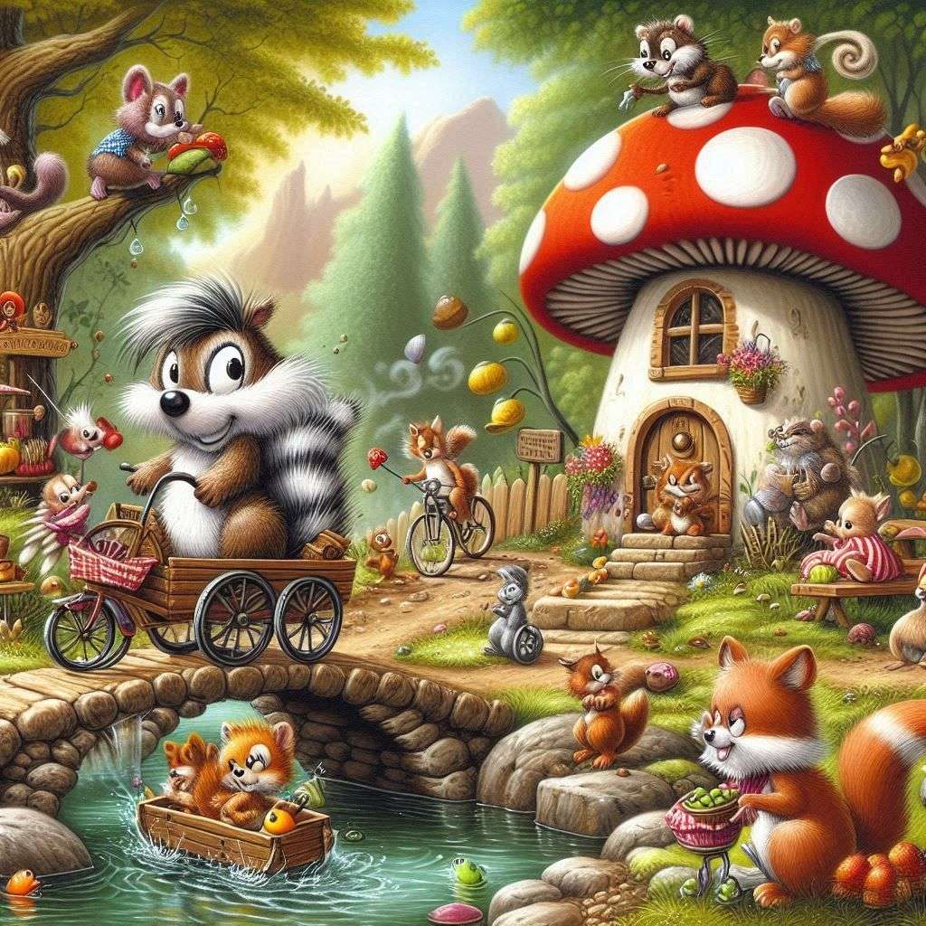 森の動物たち ジグソーパズルオンライン