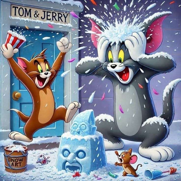 トムとジェリーと氷の彫刻 ジグソーパズルオンライン