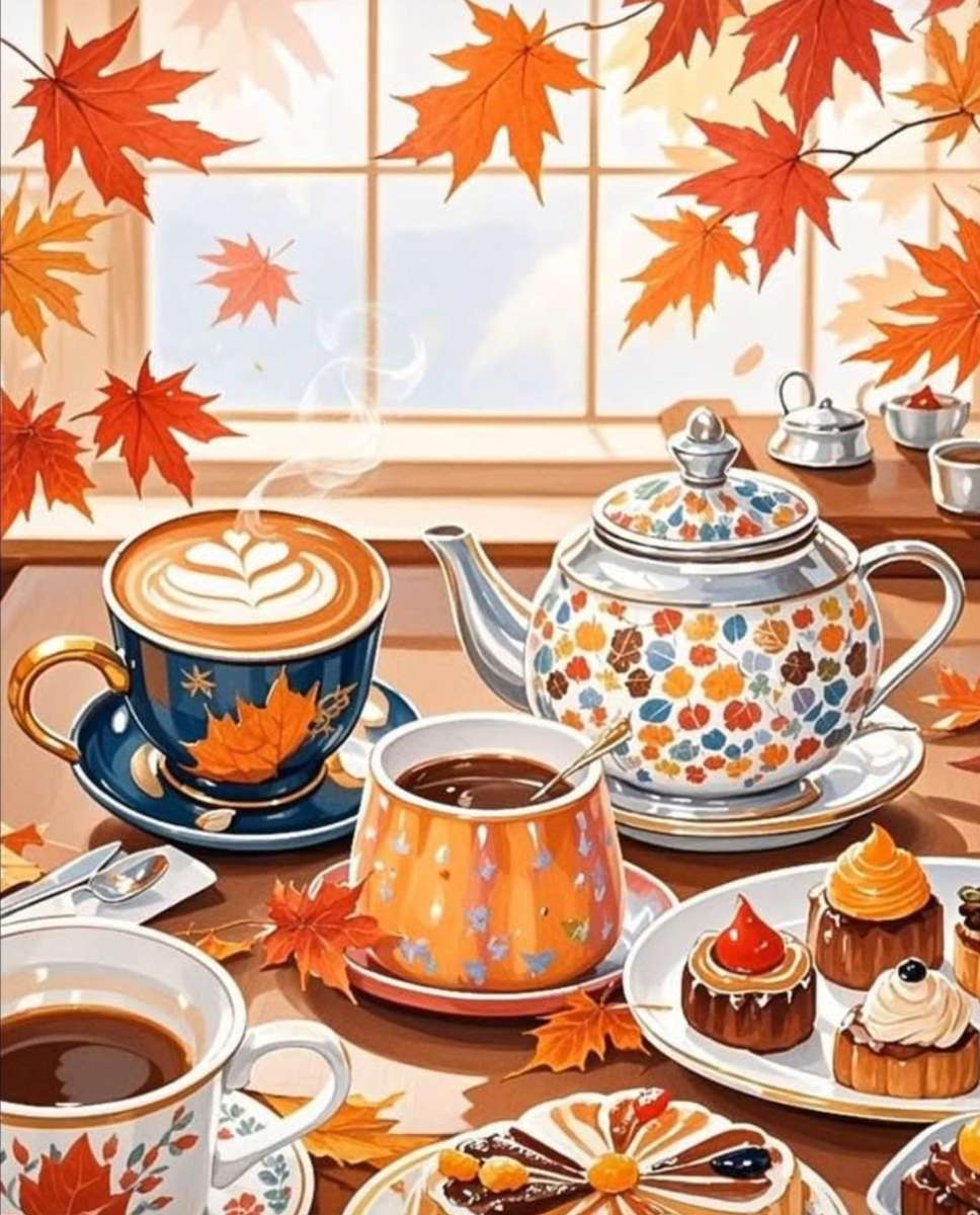 午後のお茶の休憩の時間です。 オンラインパズル