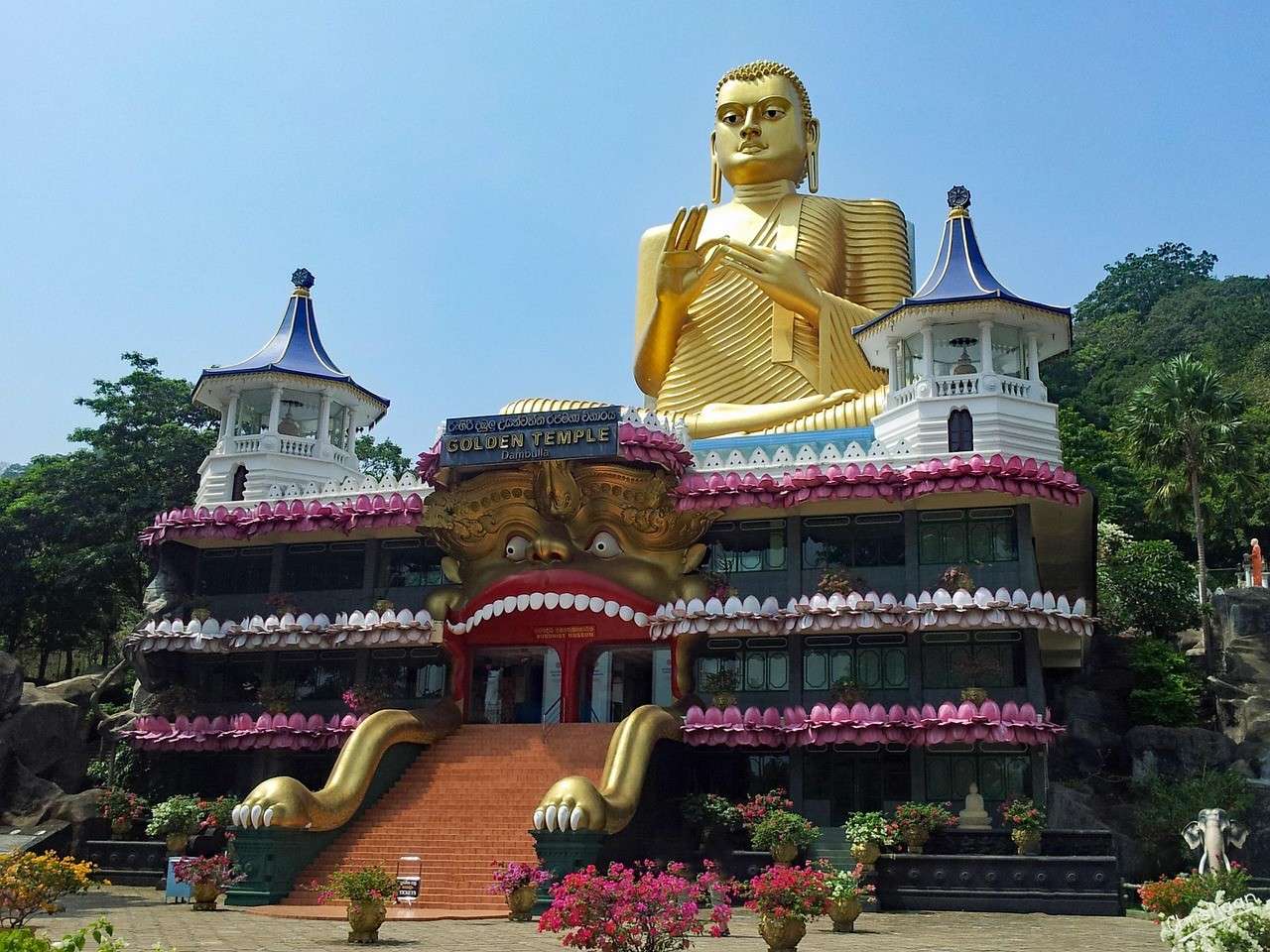 ダンブッラ、石窟寺院、寺院。 オンラインパズル