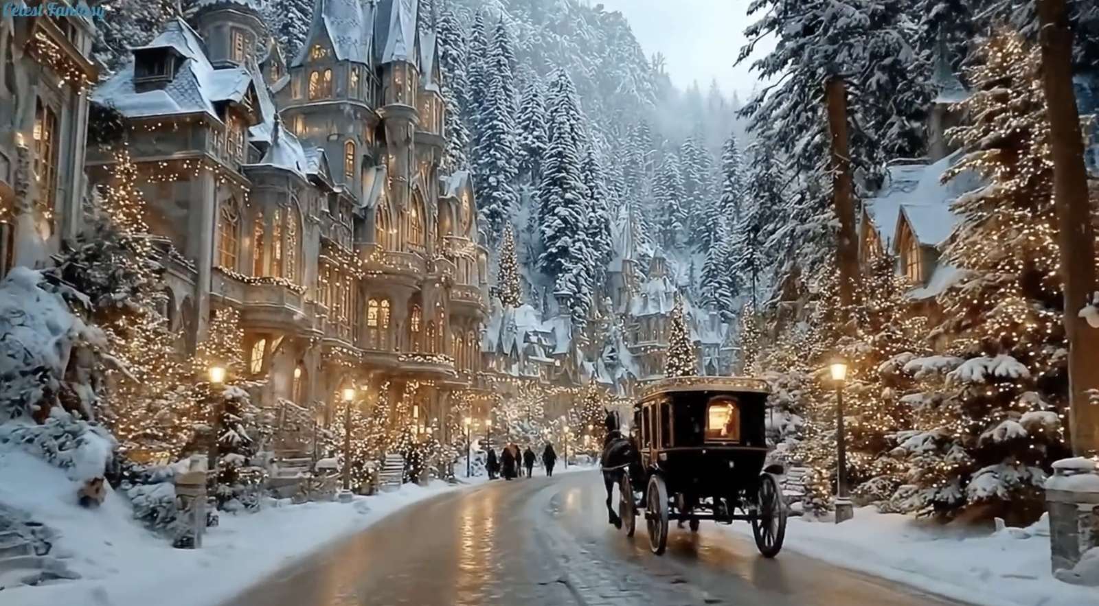 素晴らしい雪景色 オンラインパズル