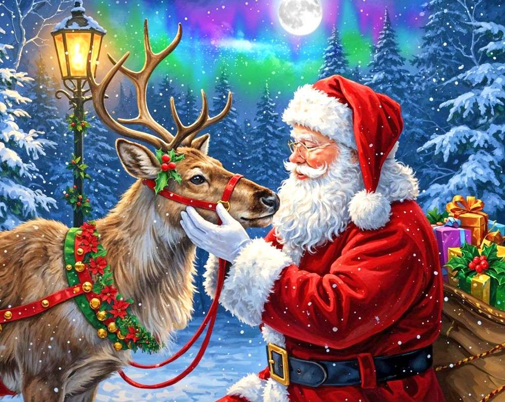 MEATRN Puzzle In Legno 200 Pezzi Per Adulti | Tema Babbo Natale