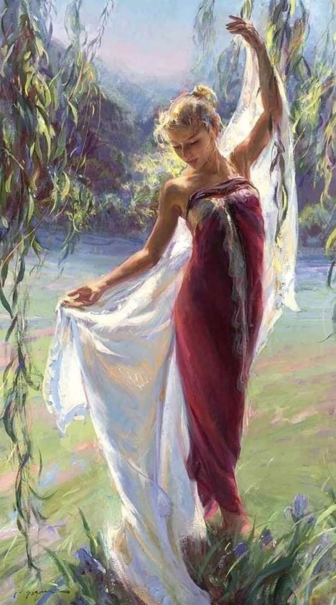 踊る女性 オンラインパズル