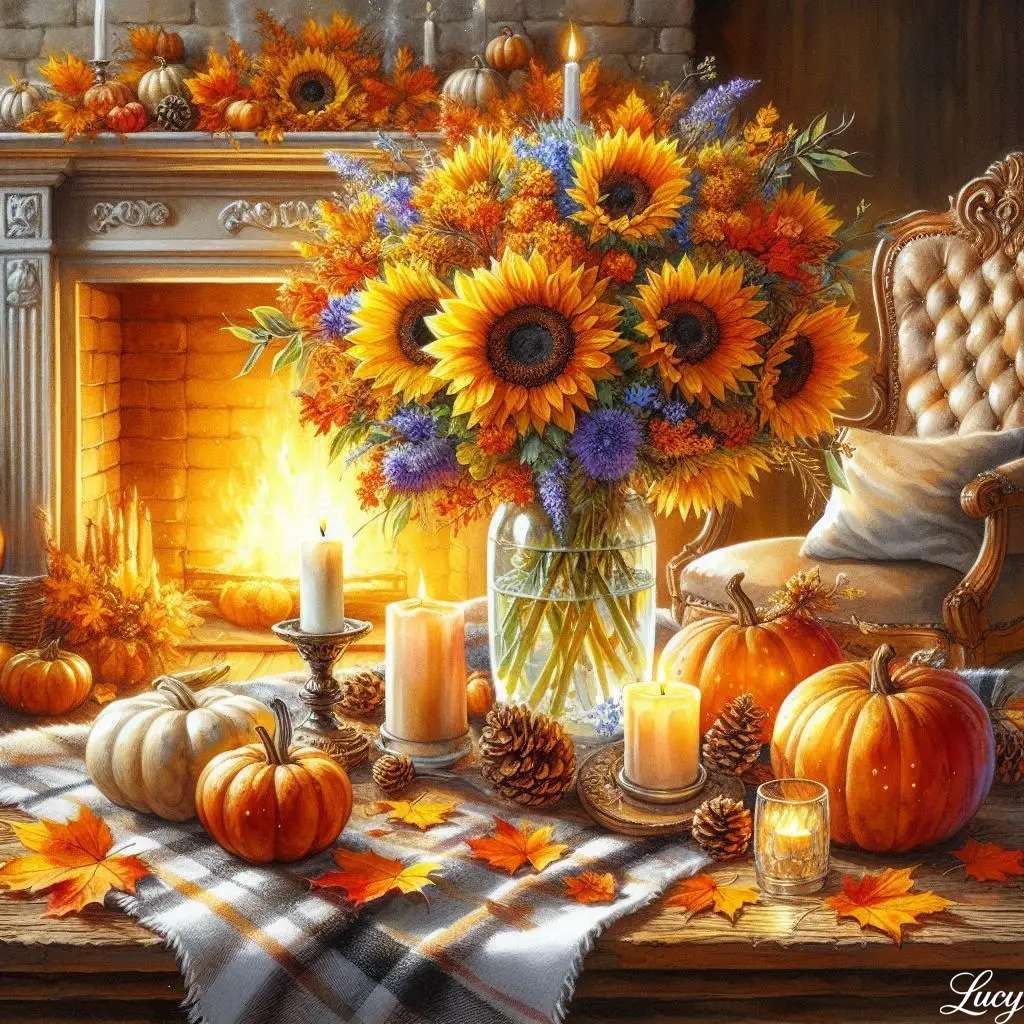 暖炉、豪華な椅子、毛布 ジグソーパズルオンライン