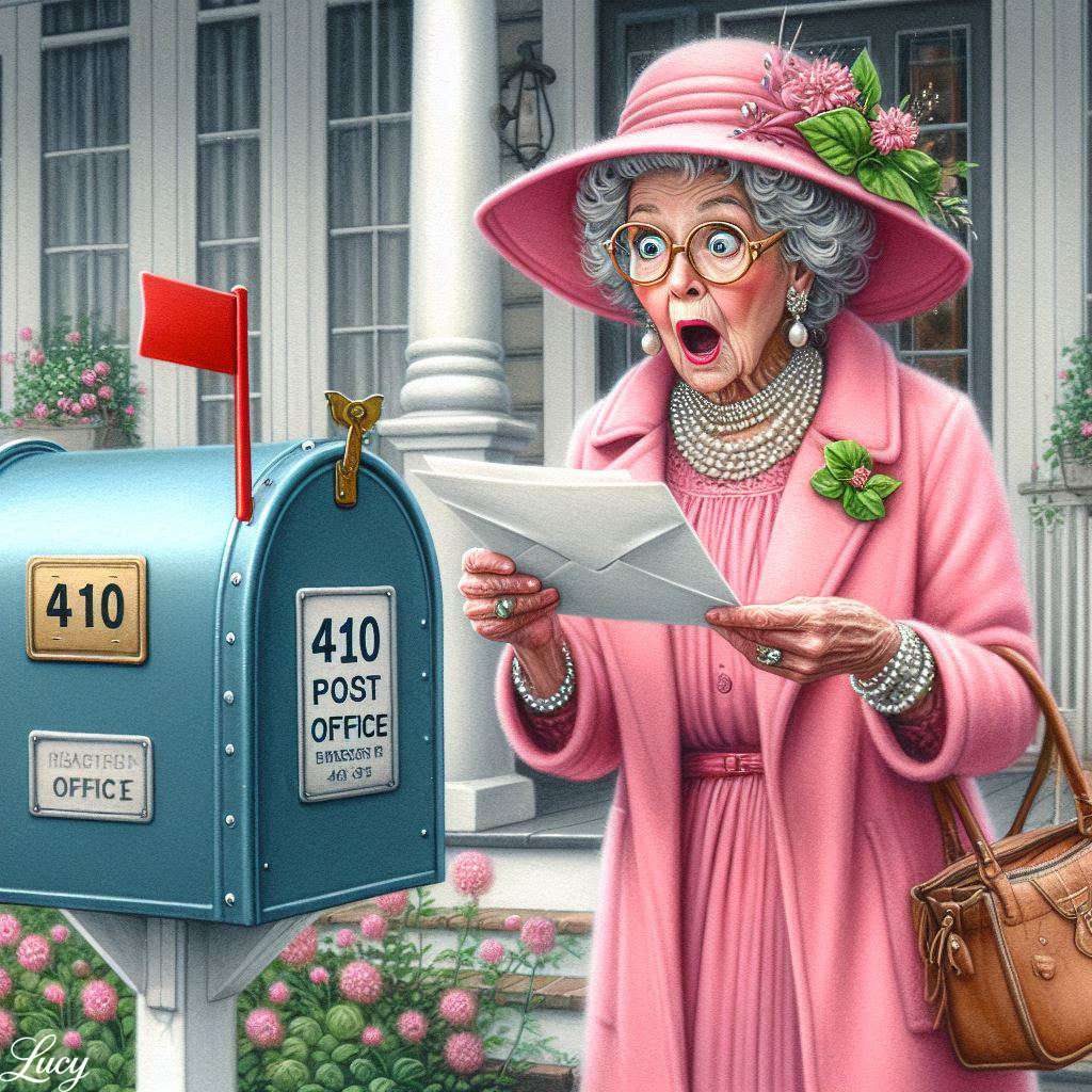 ショックを受けるピンクのコートの女性 オンラインパズル