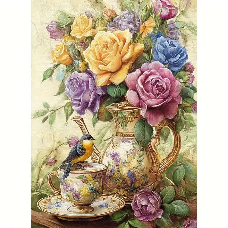 エレガントフローラルポーセリン ジグソーパズルオンライン