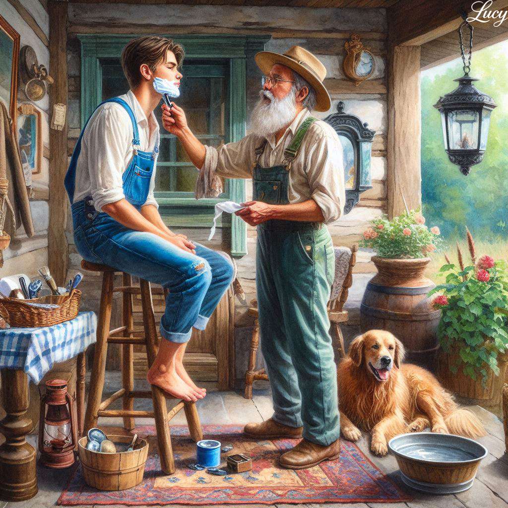 素朴なポーチの風景 ジグソーパズルオンライン