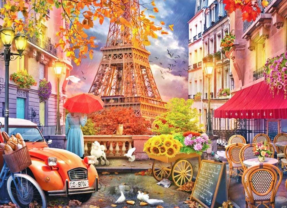 パリの雨の日 オンラインパズル