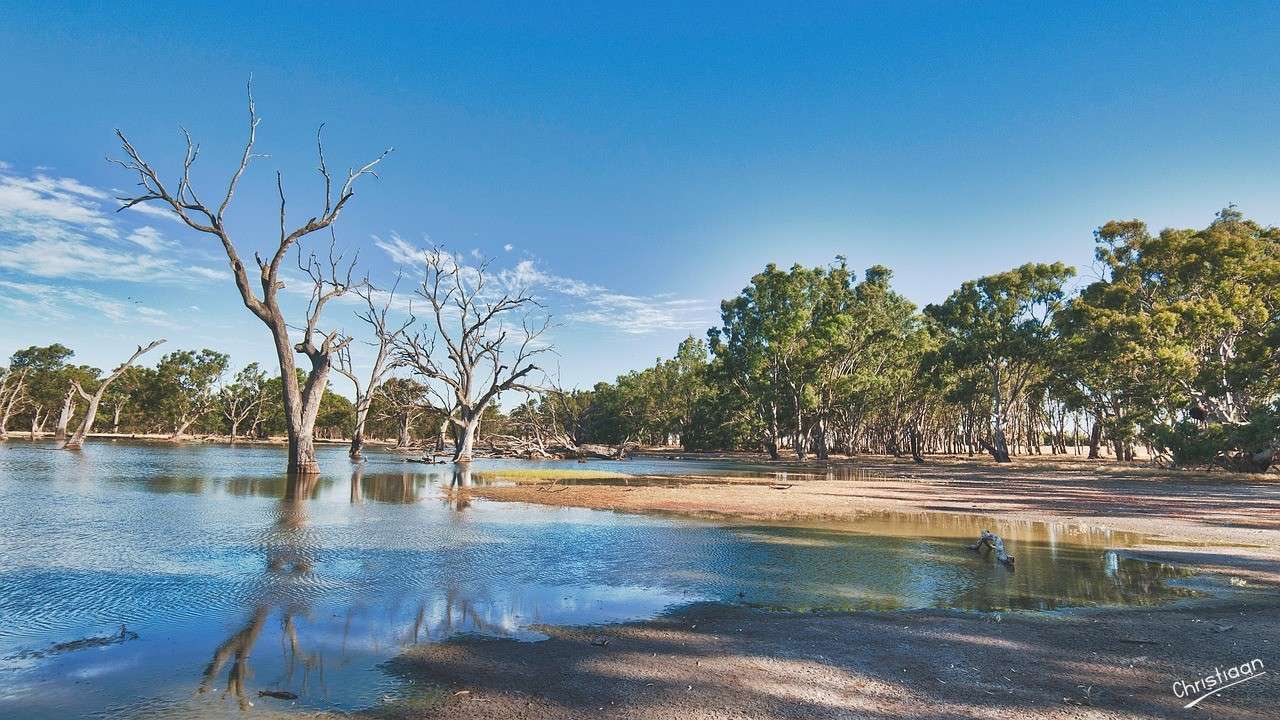 風景、田園、湖 オンラインパズル