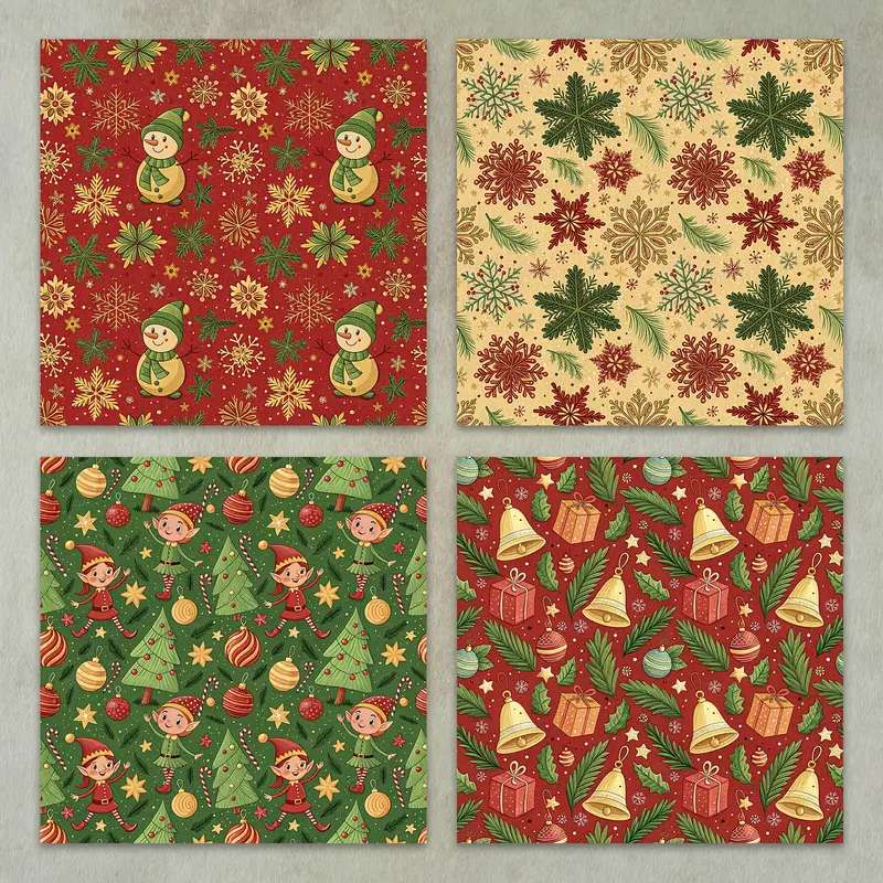 クリスマス・パターン・セット ジグソーパズルオンライン