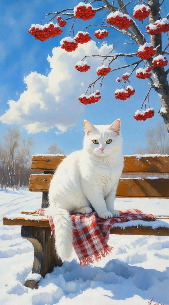 白猫の愛 オンラインパズル