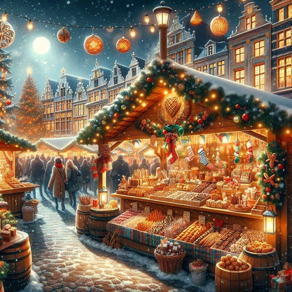 ブリュッセルのクリスマスマーケット オンラインパズル