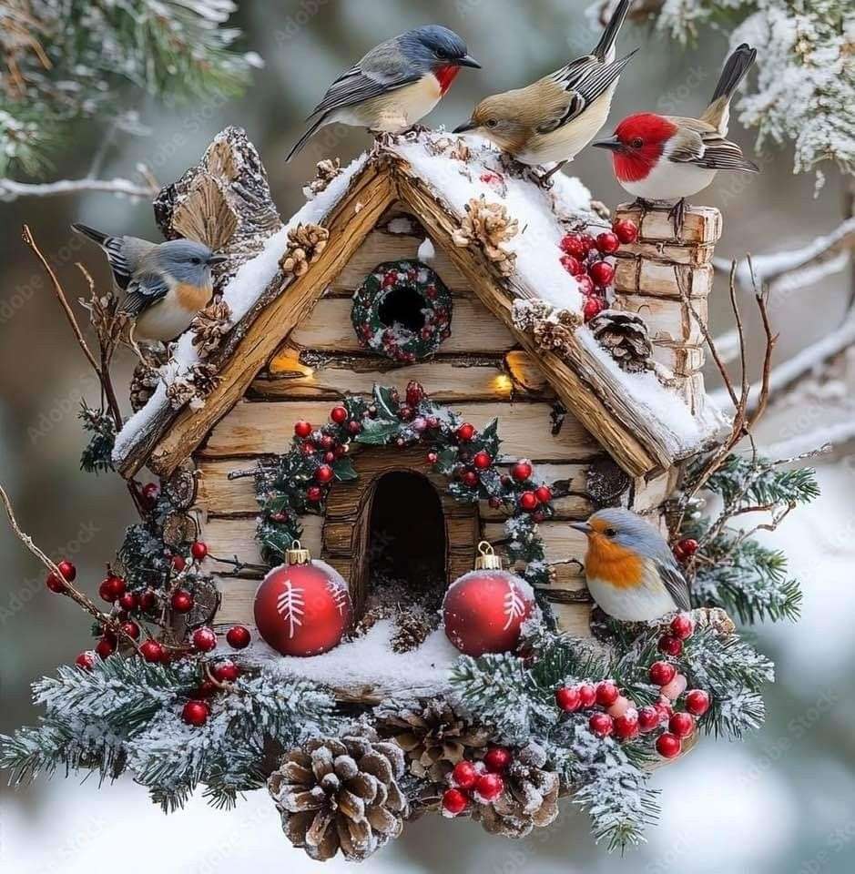 クリスマスの巣箱 ジグソーパズルオンライン