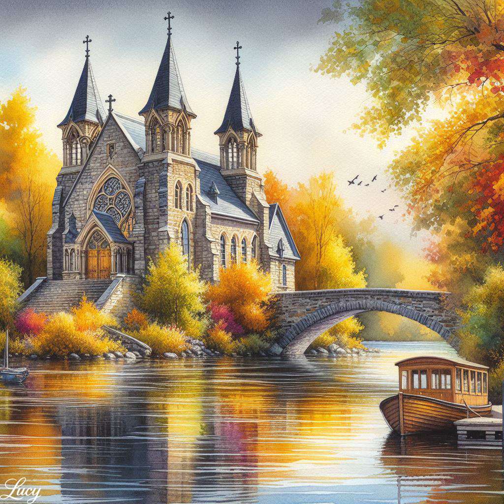 歴史ある石造りの教会 ジグソーパズルオンライン