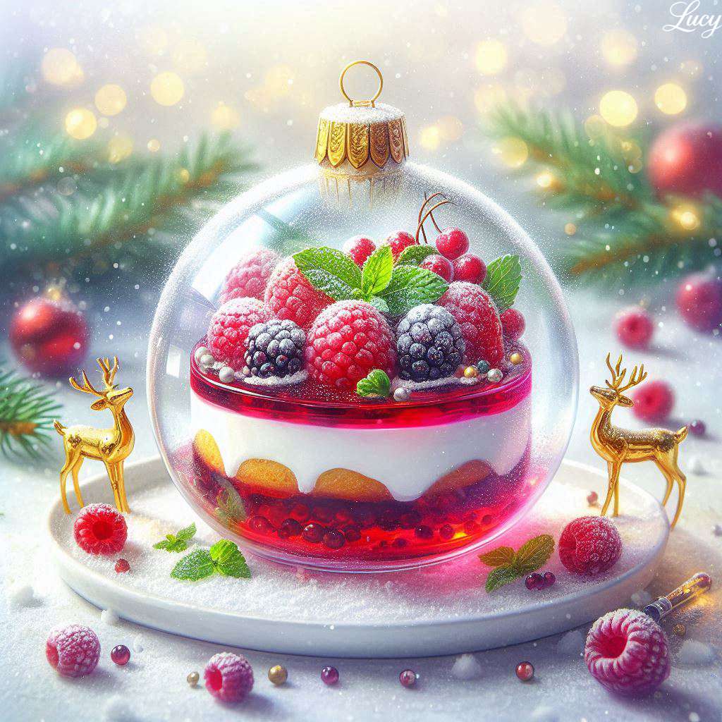 クリスマスの華やかなデザート オンラインパズル