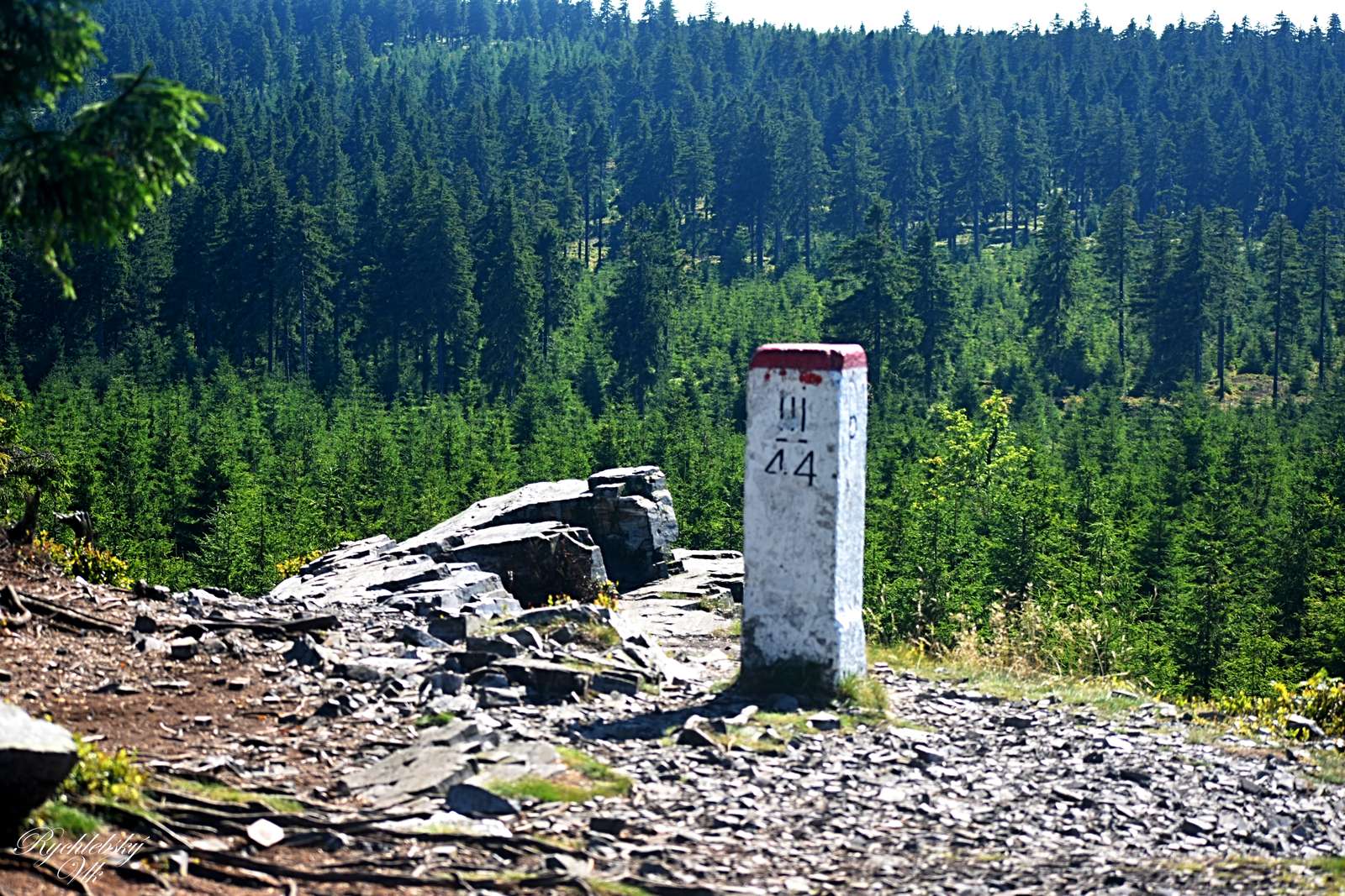 チェコとポーランドの国境。 オンラインパズル
