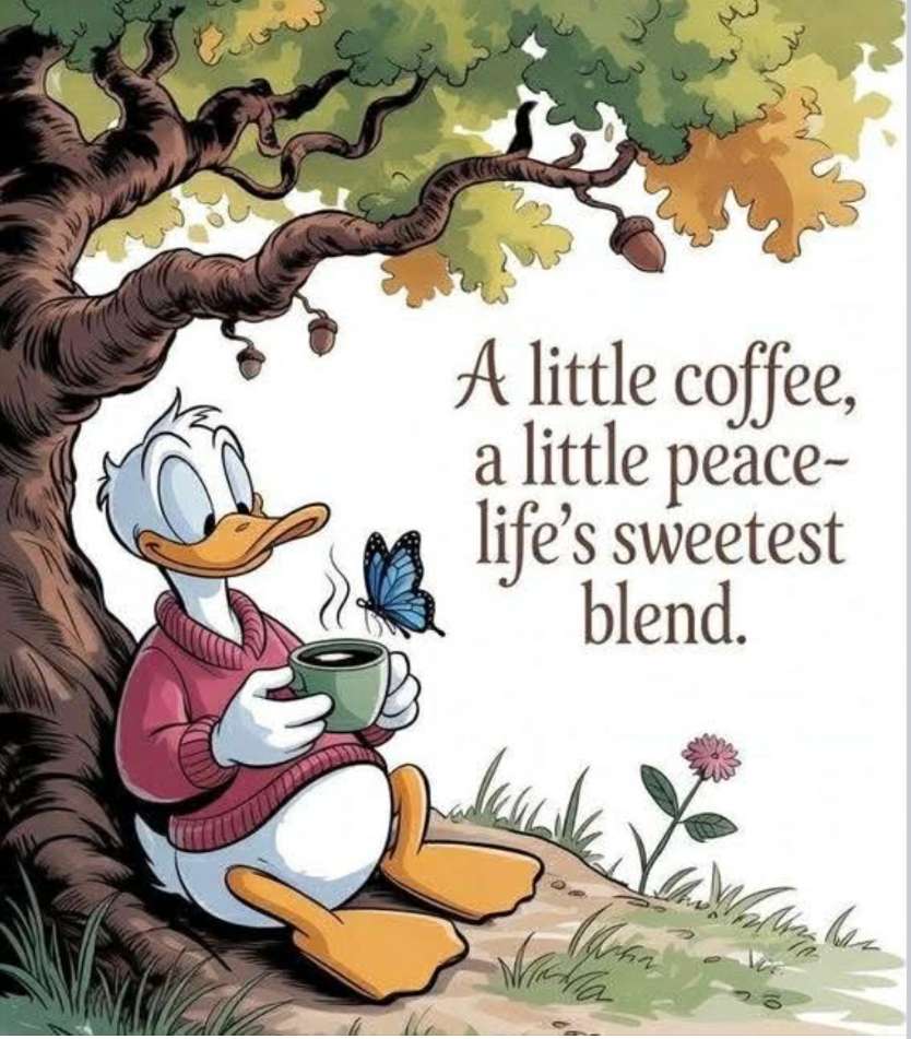 ドナルドは温かいビールを楽しみます。 ジグソーパズルオンライン